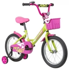Велосипед детский Novatrack TWIST 16" 9" зеленый/розовый 161TWIST.GNP20 2020